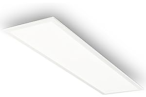 BRILONER - Pannello LED con luce bianca neutra, IP44 resistente agli spruzzi, pannello soffitto, pannelli LED, pannelli soffitto, pannelli luminosi, luce pannello, 100x25x6 cm, bianco