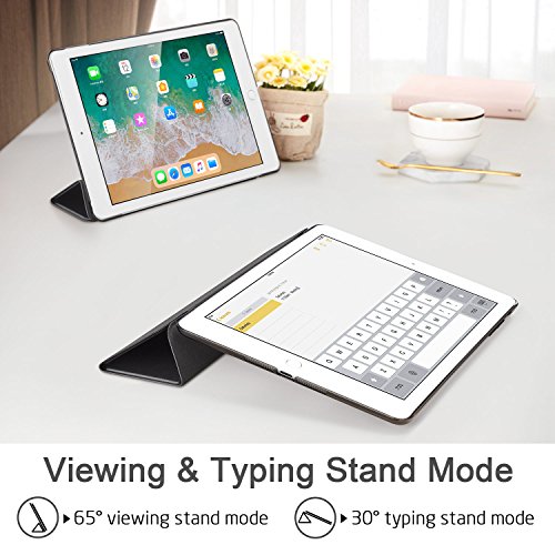 iPad Mini Hülle, ESR Yippee Series Auto aufwachen/Schlaf Funktion Ledertasche Ultradünnen Leichtgewicht Anti-Kratzer Schutzhülle mit durchschaubar Rückseite Abdeckung für iPad mini 3/2/1(Schwarz) - 8