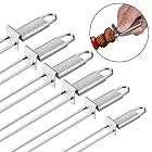 Schaschlikspieße,Grillspieße Edelstahl,Schaschlikgrill,Metall Grill Spieße(6PC) – Bild 1