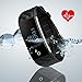 Produktbild Lypumso Fitness Armband/Fitness Tracker mit puls Bluetooth, Schrittzähler/Armbanduhr mit Herzfrequenz/Schlafanalyse/Kalorienzähler/SMS SNS Wecker Vibration für Android und IOS Handys
