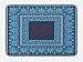 Produktbild ARTOPB Greek Key Bath Mat, Grecian Meandros Pattern with Intricate Lines Floral Figures in Blue Shades, Plush Bathroom Decor Mat with Non Slip Backing, 23.6 W X 15.7 W Inches, Blue Dark Blue