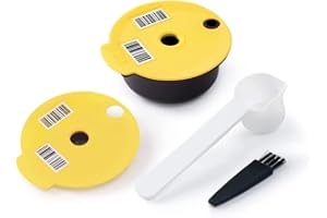 BENFUCHEN Cápsula rellenable para Tassimo Bosch,Cápsula reutilizable Filtro para Tassimo Capsula Recargable Bosch 200ml+ 1 tapas de repuesto200ml+20pcs Filtro paper