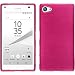 Produktbild PhoneNatic Case für Sony Xperia Z5 Compact Hülle Silikon pink brushed + 2 Schutzfolien