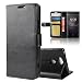 Produktbild Sony Xperia XA2 Wallet Case. GOGME Premium PU Leather Wallet Cover with Magnetic Closure and Card Slots, Schwarz