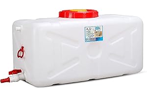 SPEGZ Reservoir eau Conteneurs d'eau de camping avec robinet 50L Conteneur de bureau de voyage en plastique Conteneur de transport d'eau de voiture potable Conteneur de transport d'eau Cube d'urge(Size:45L)