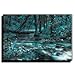 Produktbild Canvas Culture - Woodland Stream Landschaft Gerahmter Kunstdruck auf Leinwand Bild 36, aqua, 75 x 50 cm