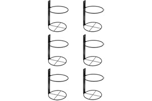 Niejgay Wandhalter, 6 Packungen Wand Weinregal, Metall Weinflaschen Ausstellung Halter für Weinaufbewahrung, Wanddekoration mit Weinmotiven