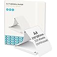 Bisofice A4 Thermal Paper 200 Sheets, Compatible with L81, M08F, ITP01, A40, A81 Portable Thermal Printer, Continual Feeding Thermal Paper, 210 x 297mm