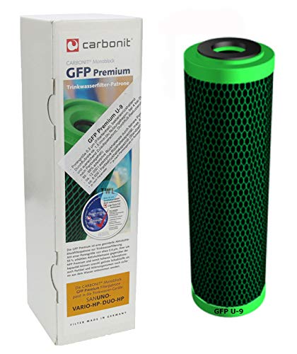Carbonit GFP Premium U-9 - Filtro de Agua (0,3 ? con más carbón Activo)