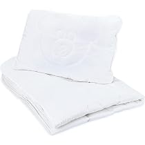 Couette Enfant Totsy Baby 100x135cm + Oreiller 60x40cm - Coton Doux - Sans Housse - Fabriqué UE