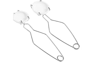 SEWACC Creuset Fonderie Ensemble Avec Pinces Acier Résistant Haute Température Pour Fusion Métaux Bijoux Laboratoire 9.8" X 2.9" X 1.4"