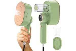 AMURHEY Plancha Ropa Vapor Portátil 1200 W, Plancha de Viaje 140 ml, Plancha Vapor compacto/plegable, Plancha Vapor de 5 niveles de vapor, Plancha Ropa de calentamiento rápido 9S para Uso Diario y de Viaje