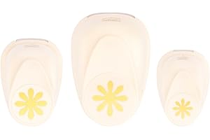 Vaessen Creative Perforadoras de Papel, Diseño de Flor, En Tres Tamaños, Para Proyectos DIY, Scrapbooking, Creación de Tarjetas y Más