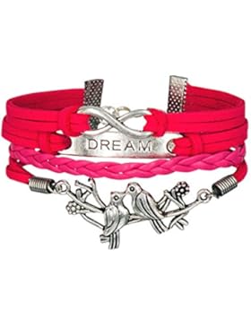 Armband Unendlichkeit Vögel Rosa Traum Unendlichkeit Karma brasilianischen