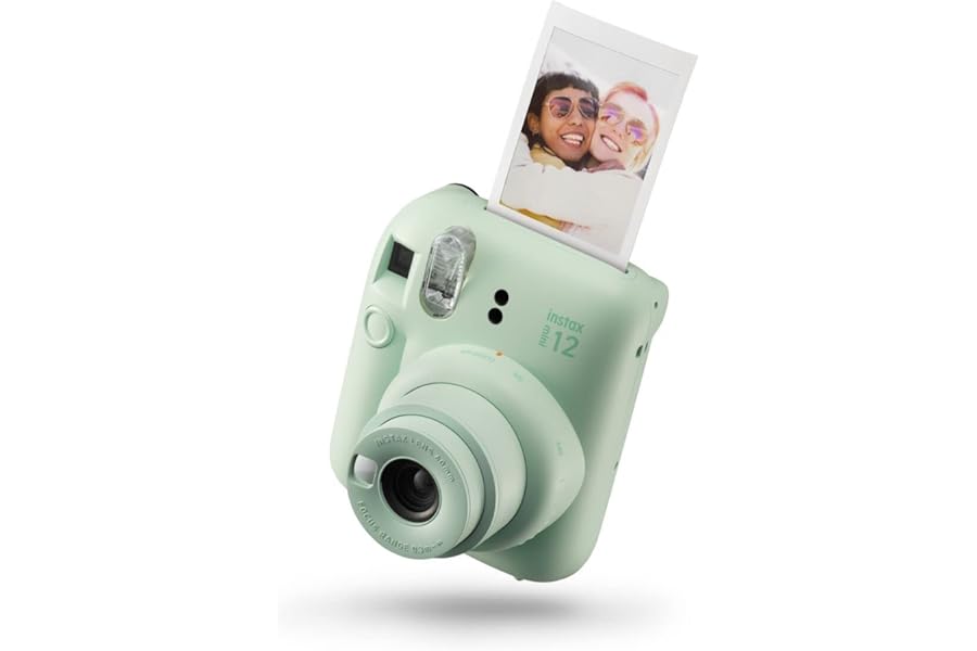 Instax Mini 12 Cámara instantánea, con autoexposición y Lente selfi incluida, Mint Green