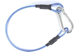 KAMTHING Waist Tape Holder Lanyard for Gaffers Tape Steel Carabiner Clip Hanging Rope for Photography Film Stage Television Production Carrying Tool (Blue)