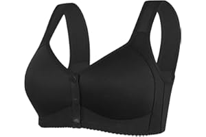 NaLatia Femme Soutien Gorge Post Operatoire Sport Fermeture Devant sans Armature Brassiere Yoga