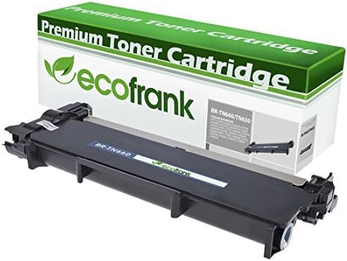 EcoFrank Compatible High Yield Toner Cartridge Replacement for Brother TN660 TN630 (Black, 1-Pack) by EcoFrank