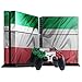 Produktbild Flagge Italien, Winken, Designfolie Sticker Skin Aufkleber Schutzfolie mit Farbenfrohem Design für Playstation 4 CUH 1200