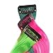 FESHFEN 10 Pcs Light Purple Curly Wave Clip on in Hair Extensions Hairpieces 18 Inches Long Remy Hair Colored Party Highlights Hair Accessories DIY Hair Decoration Cosplay with Gift Hairpin