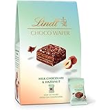 Lindt Bag Choco Wafer Nocciole Praline Croccanti al Latte con Nocciola e Gianduja, Confezionate singolarmente 135g