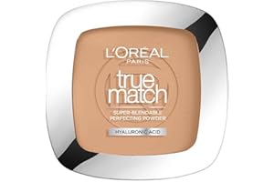 ‎L'OREAL PARIS L'Oréal Paris Puder Make up, Mattierendes Kompaktpuder mit LSF 8, Inkl. Spiegel und Schwamm, True Match Puder, Nr. 7.D, 9 g