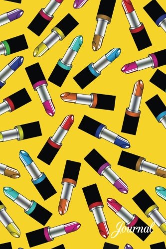 Preisvergleich Produktbild Journal: Yellow rainbow lipstick notebook