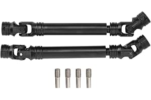 Ejoyous 2Pcs RC Auto Antriebswelle, RC Fernbedienung Stahl DriveShaft Zubehör Mit Mehreren Keilwellen Getriebewelle Ersatzteil, für SCX10 Serie 313 RC Crawler Automodell 105-157mm