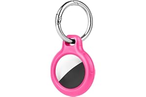 Ainiv Protective Case for AirTags, 1PC Plastic Case with Keyring Compatible with Apple Airtag, Waterproof Protective Cover for Airtags, Pet Collar Locator Tracker Key Finder Cover for AirTag