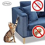 Protección invisible TRANSPARENTE: los protectores de arañazos para muebles se mezclan con muebles y proporcionan una protección casi invisible contra las garras y arañazos de tu gato. También no dañará la apariencia del sofá.
