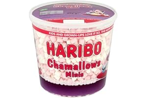 Haribo Chamallows Minis Marshmellows for Hot Chocolate. Tub 475g