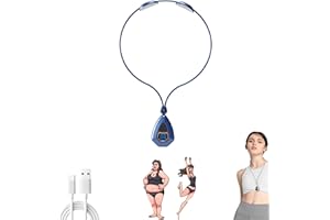 PELINUAR 2022 New EMS Lymphatic Relief Neck Massager,Neck Acupoints Massager Device,Electric Pulse Neck Massage for Pain Relief,Lymphatic Drainage Neck Massager with 15 Modes (Blue)