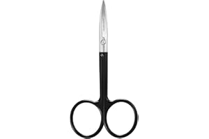 JARVISTAR Multifunktionale Nagelschere - 3,5 Zoll Schwarze Edelstahlschere, Scharf und Langlebig, Geeignet zum Schneiden von Nägeln, Nagelrändern, Augenbrauen und Wimpern