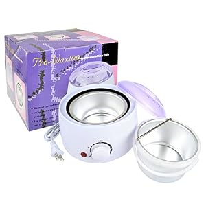 Wax Heater Pot 500ML Wax Warmer Machine Set Paraffin Handle Full Body with 100 Wax Beans, Hair Removal Paper - Image 2