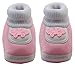 Neska Moda Standard Baby Infant Soft Pink Booties-12 CM Length For Age Group 6 - 18 Months RS.199.00