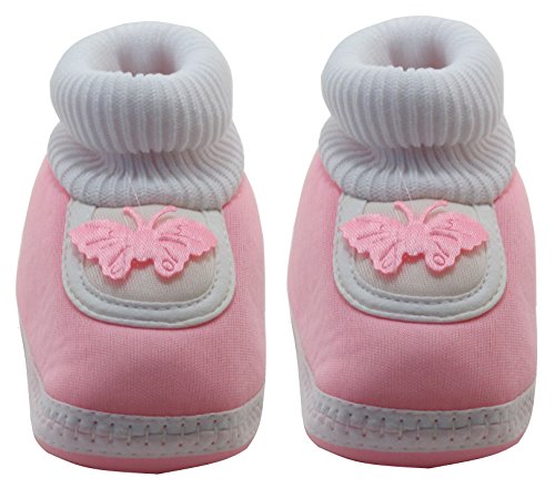 Neska Moda Baby Boys & Girls Butterfly Baby Pink Booties For 0 To 12 Months Infants RS.239 (70.00% Off) - Amazon