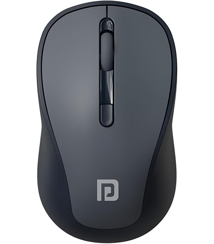 Promate 2.4GHz Wireless Ergonomic Optical Mouse, Nano Receiver, Plug...