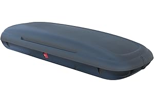 ‎VDP VDP-CA480 Dachbox 480 Ltr Carbon Look abschließbar + Alu Relingträger VDP CRV135 kompatibel mit Volkswagen Tiguan ab 16 abschließbar