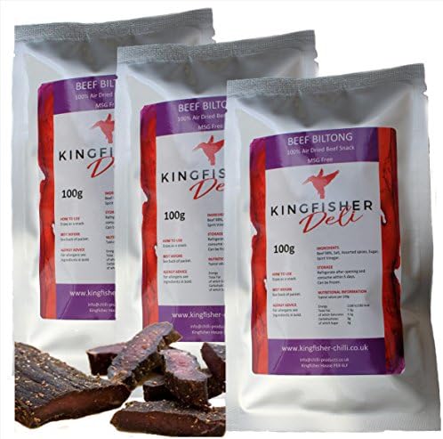Soft Moist Rump Biltong (Beef Jerky) 3 x 100g packets