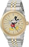Invicta 22772 Disney Limited Edition - Mickey Mouse Herren Uhr Edelstahl Quarz goldenen Zifferblat