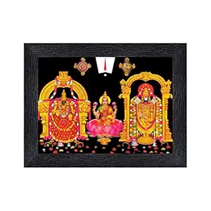 Tirupati Balaji - Lord Venkateswara Religious Wood Photo Frames(photoframe,Multicolour,8x6inch)-22368