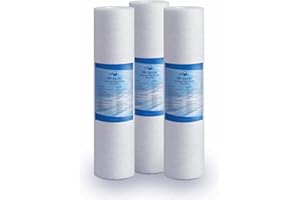 Swan Filtre à sédiments 10 pouces 25 microns Ultrafiltration. Élimine le sable, la boue, les particules de rouille et les impuretés suspendues. 3 pièces