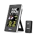 Produktbild KKmoon Multifunktional Kabellos Wetterstation mit Außensensor Wecker Kalender Funktion, Indoor Outdoor Wettervorhersage Uhr mit Halter Thermometer Hygrometer Barometer mit Farbe LED Anzeige