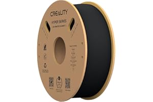 ‎CREALITY Creality Hyper PLA czarny filament do drukarek 3D, filament do druku 3D, 1,75 mm, dokładność pomiaru +/- 0,03 mm, pasuje do większości drukarek 3D FDM