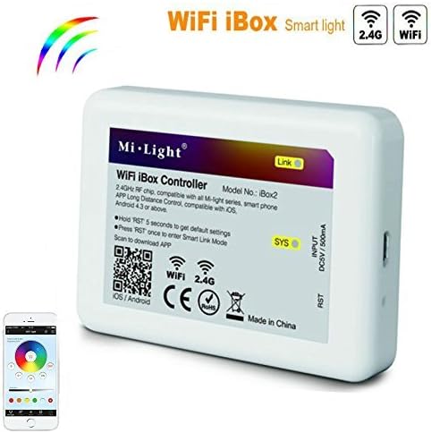 RGBW LED Controller for WIFI IBOX2 Controller , 2.4GHZ RF RGBW LED Controller , LED Light Bulb Color Changing for Party/Club/Gathering (Wi-Fi Ibox Controller)