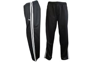 GILLICCI Mens Elasticated Tracksuit Trackie Bottoms Silky Joggers Jogging Gym Sports Running Striped Comfy Pants Trousers S-6XL