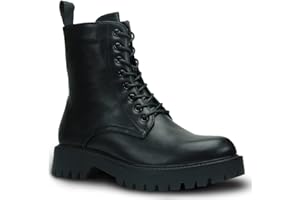 Cultz Essential 8 Eyelet Stiefeletten mit Reißverschluss Combat Boots Damen Stiefel
