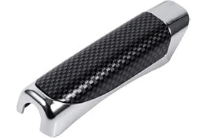 PORFEET Couverture De Frein à Main De Voiture, Universel élégant Frein à Main De Voiture en Fiber De Carbone Housse De Protection Décor Intérieur