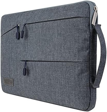 BearBizz Traveler Macbook Pro/Retina 15 15.4 Sleeve Case Handbag, Oxford Business Laptop Bag / Notebook /Netbook/ Ultrabook /Tablet Case Bag / Briefcase Carrying Pouch /Skin Cover, with Multiple Pocket for Phones, Wallets, Keys and more (15-15.6 inch, Grey)