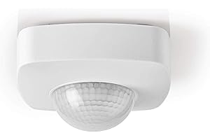 Ex-Pro PIR Occupancy Motion Sensor Detector Light Switch, Ceiling Mount, 360 Degree 6m Range, Round, Square - 1 Pack